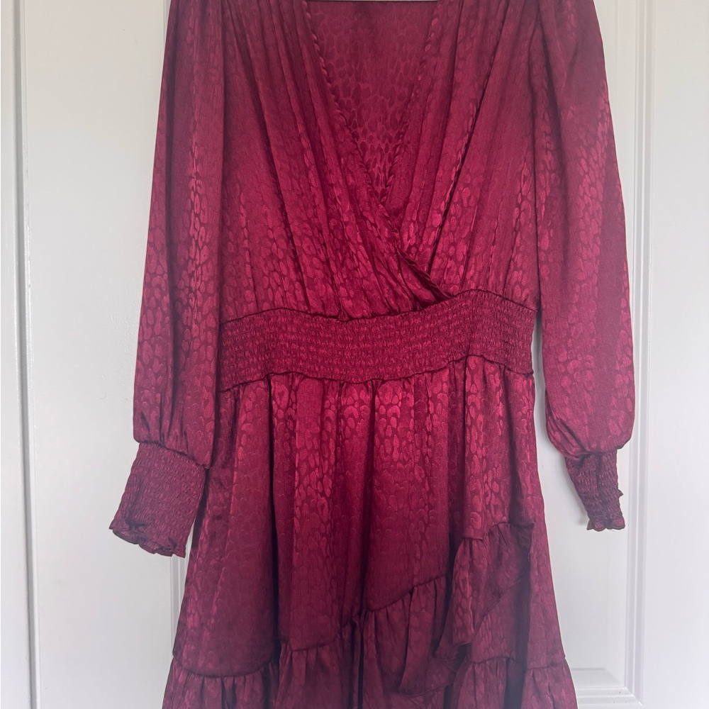 Michael Kors Red Patterned Dress